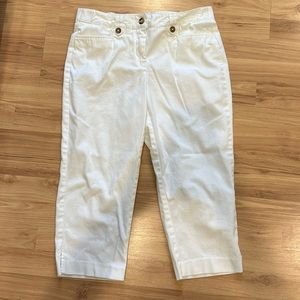 White Capri Pants